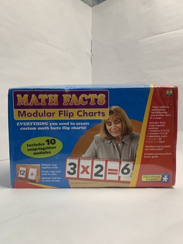 Math Facts Modular Flip Charts Educational Insights Homeschool with Lesson Guide - Picture 1 of 3