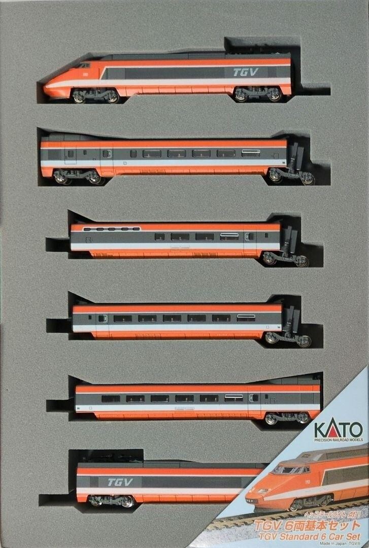 KATO N scale TGV 10-198 6 car set Made in Japan Rare KATO N scale TGV 10-198 6 car set Made in Japan Rare