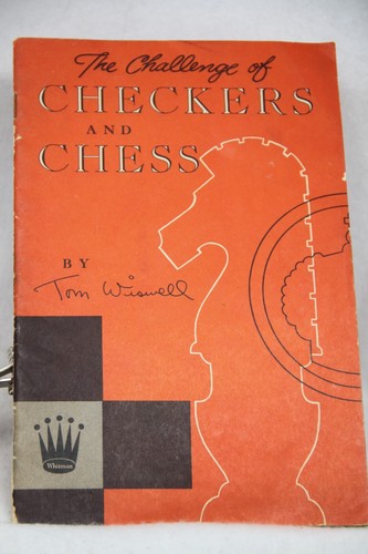Challenge of Checkers and Chess Tom Wiswell Good Vintage - Imagen 1 de 3
