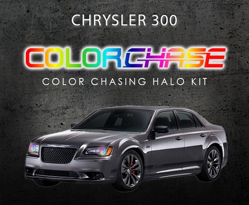 Kit de halo de flujo de faros LED de persecución de color para Chrysler 300 11-16 - Imagen 7 de 10