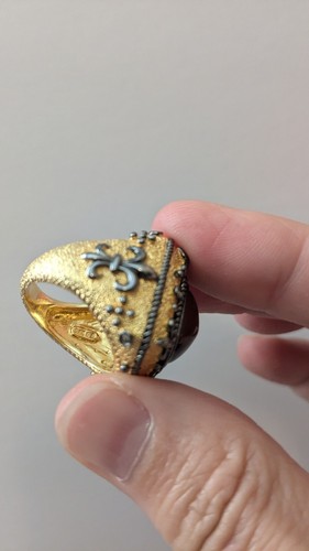  Red Jasper W/ Diamond Accents Ring - Picture 10 of 12