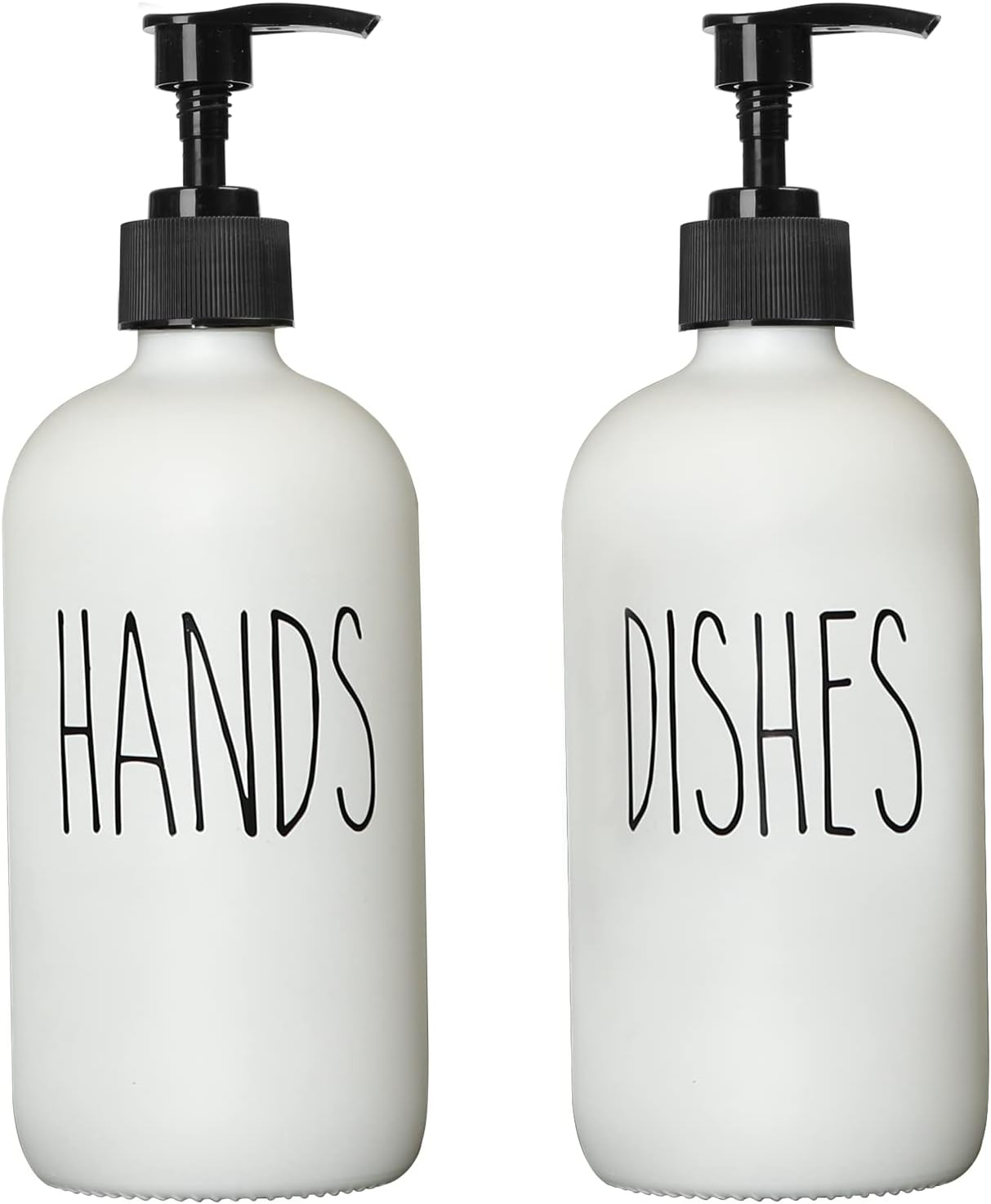 Soap Dispenser Set 2 Pack, Contains Dish Soap Dispenser and Hand Soap Dispenser.-image