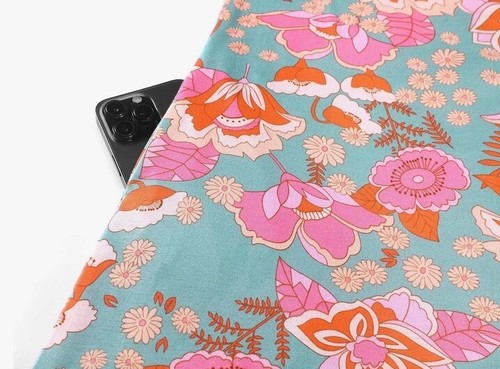 Ivicoer Verano Playa Vestido Cuello en V Estampado Floral Tanque Swing Vestido, Talla Grande 2X - Imagen 4 de 12
