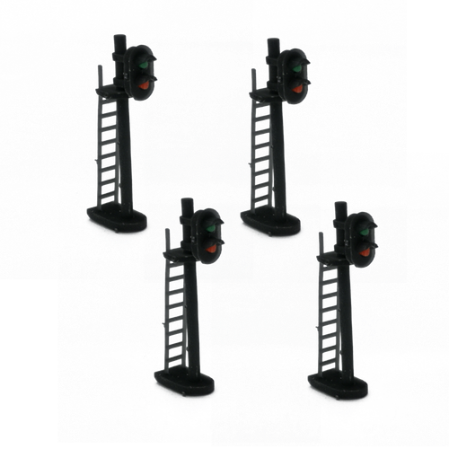 Outland Models Modelleisenbahn Blocksignal x4 (nicht elektrisch) Spur Z - Bild 1 von 3