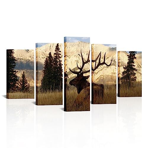 VVOVV Wall Decor - Deer In Autumn Forest Painting Giclee Prints Wildlife - Picture 3 of 7
