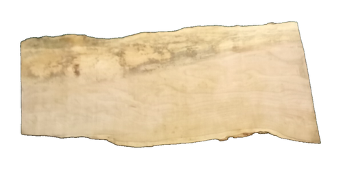 SPALTED CURLY MAPLE SLAB LIVE EDGE TURNING WOODWORKING APPROX 28x12x1 IN - Picture 2 of 2