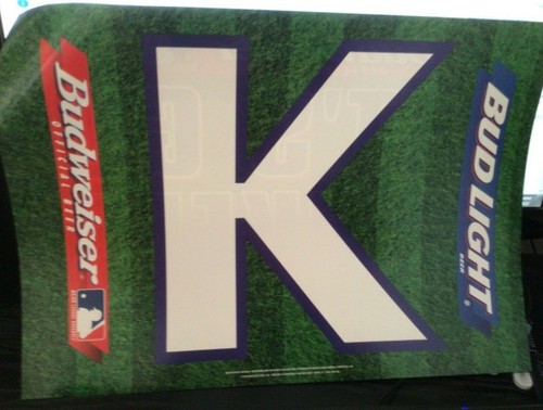 New York Yankees Budweiser 1998 World Series Let’s Go Yankees K  Poster - Picture 1 of 4