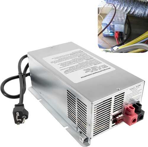New 75 Amp Deck Mount RV Power Converter Charger #WF-9875 For RV Trailer Camper - Picture 11 of 13
