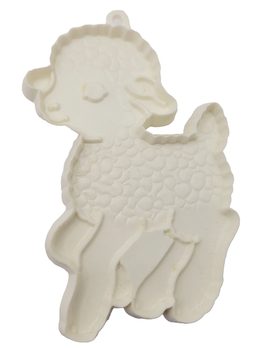 EASTER Cookie Cutter Vintage 1979 HALLMARK White Plastic Spring LAMB Cut Out - Picture 2 of 12