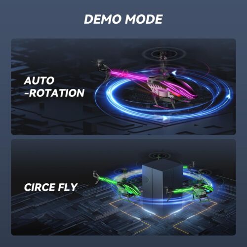 RC Helicopter for Kids: 30 Min Dual Battery Flight, 7 LED Modes & Altitude Hold - Picture 7 of 11