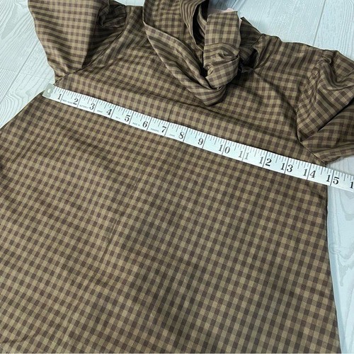 Carbon Soldier Girls Blouse Gingham Tie Girls Size 5 Designer Top Tunic - Picture 4 of 10