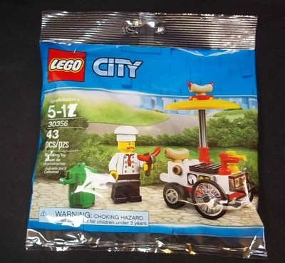 Lego City Popcorn Cart Minifigure Set 43 Pc Legoland Coupon Sealed Polybag New