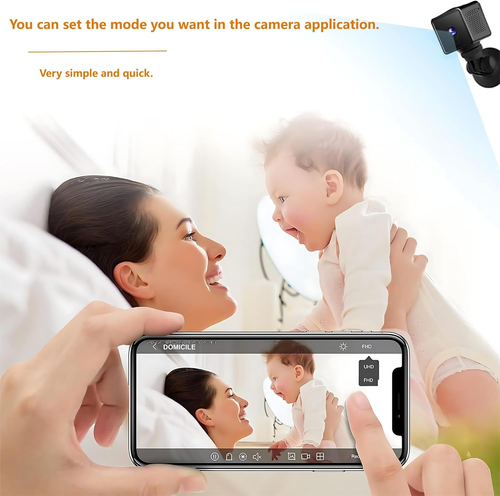 4K Wireless Wifi Security Camera Mini Home Indoor Outdoor Camera, Smart Home Cam - Picture 5 of 12