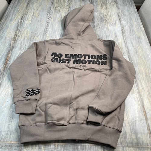 Angelic Motion Felpa con Cappuccio Adulto Taglia Media Grigio Full Zip Maglione Giacca - Foto 5 di 5