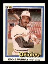 1981 Donruss #112 Eddie Murray NM/NM+ Orioles 243777