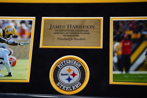 JAMES HARRISON Autographed Framed Jersey JSA COA - Picture 3 of 4