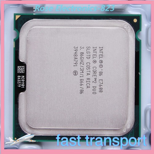 E7600 Intel Core 2 Duo SLGTD SLGTN Processor 3.06 GHz 3 MBLGA 775 CPU 1066MHz