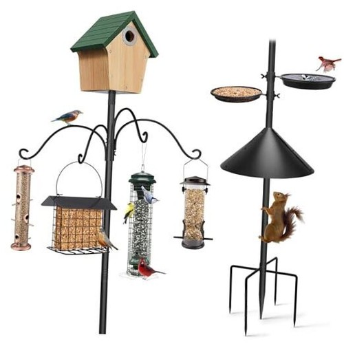 93Inch Bird Feeding Station,Heavy Duty Bird Feeder Pole Bird House Stand Mount  - Picture 1 of 8