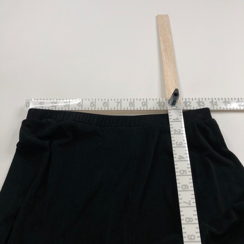 Chico's Travelers 1 US 8 (Fits 28 In) Liquid Knit Slinky A-Line Mid Length Skirt - Picture 4 of 6