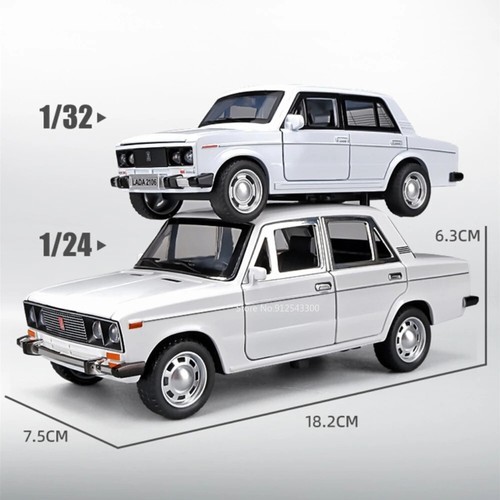 1:24 LADA Modellauto aus Metall mit Licht, Druckguss, Geschenk, Dekoration - Bild 4 von 9