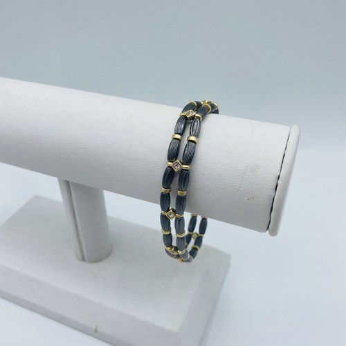 Lia Sophia Woodland mattes Hämatit Stretch-Armband Wohnmobil 58 $ neu - Bild 3 von 3