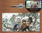 Anime RGB LED Large Mouse Pad Genshin Impact Ganyu Xiao Gaming Mat Mousepad Gift