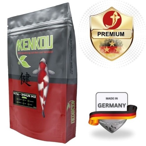Koi Fischfutter 2kg Koifutter günstig 6mm schwimmend KENKOU Vita Immun