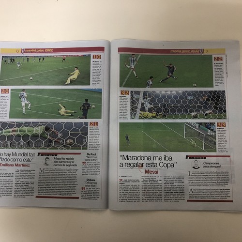 ARGENTINA v FRANCE- 18/12/2022 WORLD CUP FINAL - NEWSPAPERS MARCA - AS - Picture 5 of 5