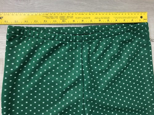 ILGWU Pants Vintage Green White Polka Dot Bell Bottom Womens See Photos For Size - Picture 8 of 11