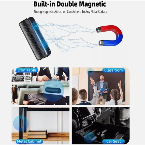 Registratore Vocale Magnetico 128GB 35 Giorni con Tripla Riduzione Rumore Ai-Intelligent - Foto 6 di 7