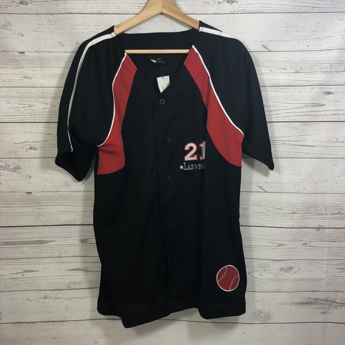 Neu mit Etikett Las Vegas #21 Baseball Trikot kurze Ärmel Herren Gr. Medium - Bild 8 von 9