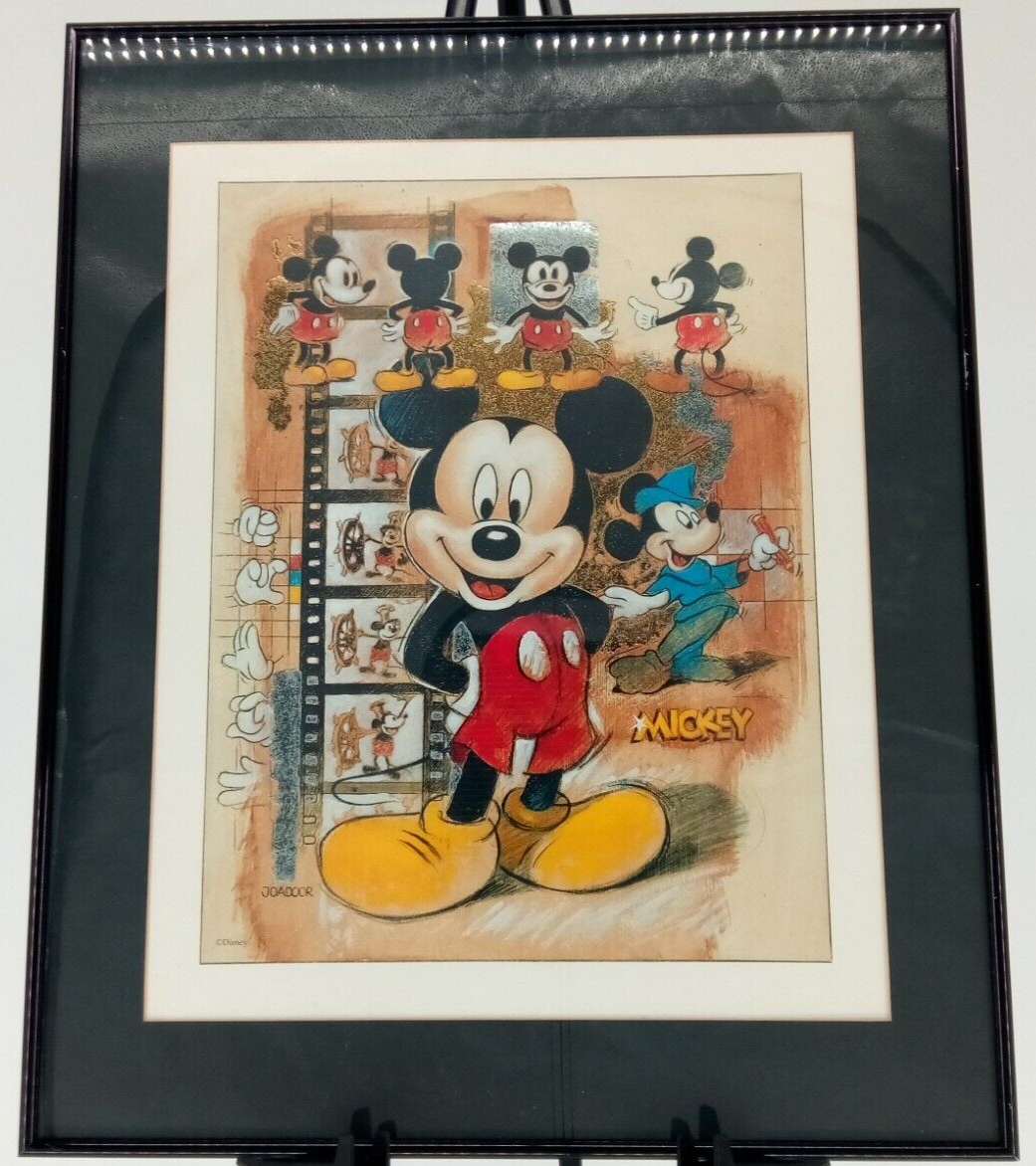VINTAGE MICKEY MOUSE LITHOGRAPH BY ARTIST JOADOOR 1990