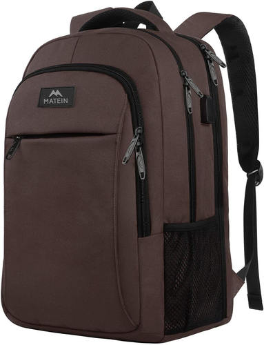Matein Travel Laptop Backpack 15.6" Anti-Theft USB Charging Water-Resistant Dura - Picture 12 of 36