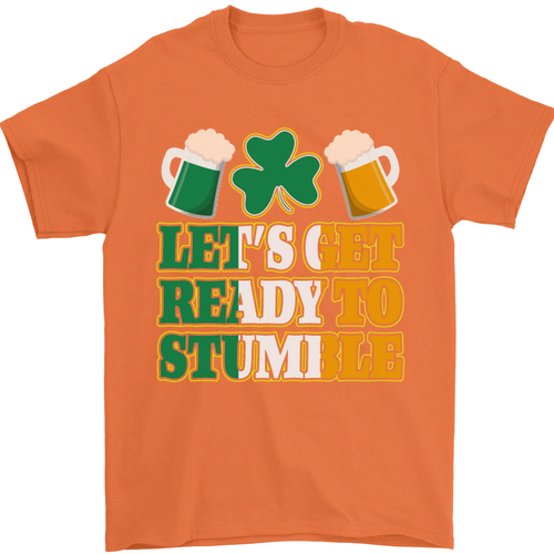 T-shirt da uomo Let's Get Ready Stumble St Patricks Day 100% cotone_voghion.com