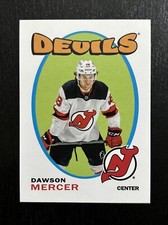 2022-23 Topps NHL Stickers Retro Dawson Mercer #607