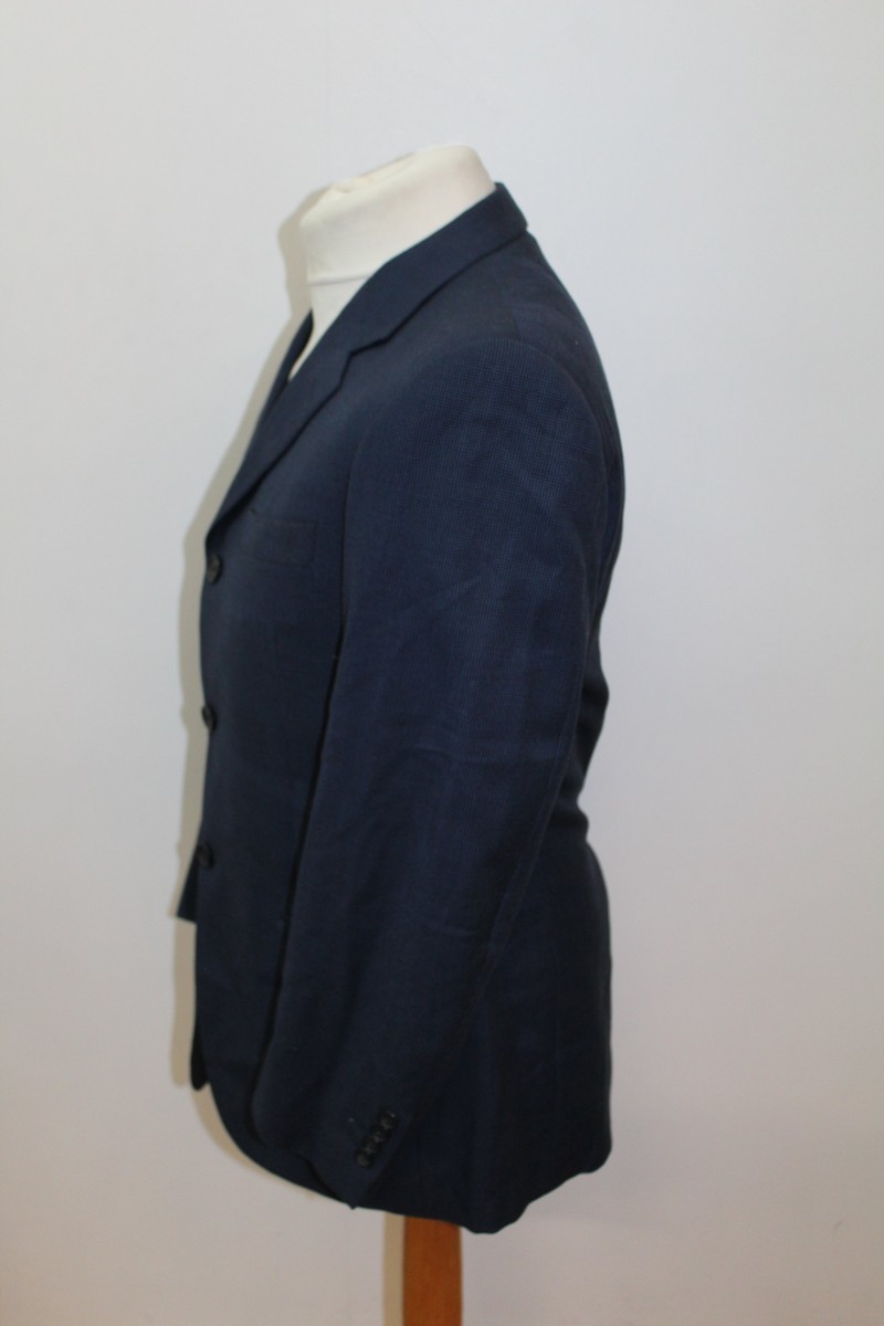 Massacri homme bleu marine laine Jacket trois Bouton Notch Lapel Blazer Jacket laine EU46 UK40 c02295 Massacri homme bleu marine laine Jacket trois Bouton Notch Lapel Blazer Jacket laine EU46 UK40 c02295