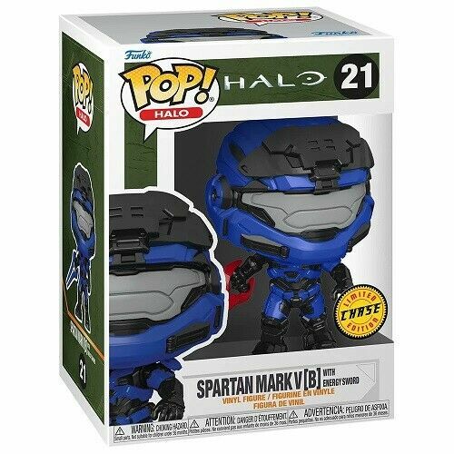 HALO CHASE SPARTAN MARK V (B) CON ESPADA DE ENERGÍA ROJA FUNKO POP - 21 NUEVO - Imagen 3 de 3