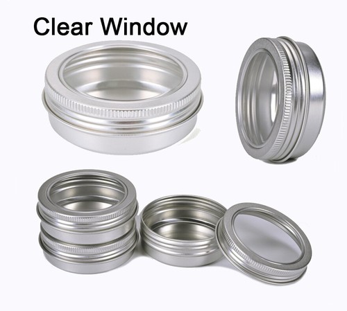 Aluminium Blech Schraubverschluss rund Metallbehälter mit Deckel, Vorratsdose Reise Blechdose - Bild 6 von 50