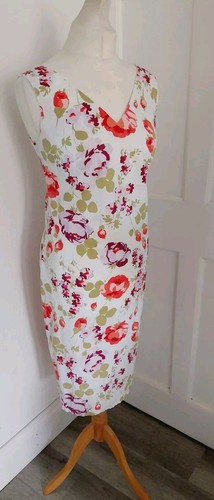 Vintage LAURA ASHLEY floral summer Occassion Sleeevless dress size 12 - Picture 5 of 8