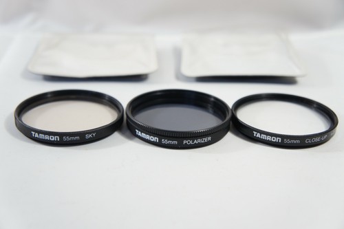 3 Pack Tamron 55mm Filters: Polarizer, Sky, Close-up 2+ Set, FREE 2-3 Day Ship!! - Picture 1 of 7