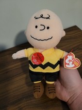 Charlie Brown TY Beanie Babies Squeeze and Play Song Plush NWT *Does Not Play*