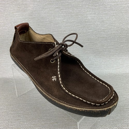 Timberland Men's Oxford Brown Leather Suede Moc Round Toe 2-Eye Shoes Size 7M - Picture 3 of 12