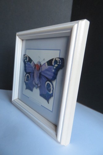 1999 VINTAGE Anne Geddes® Hannah as a Butterfly 7"×7" Portal Framed Print MR 137 - Picture 11 of 20