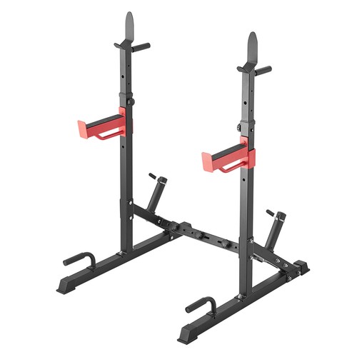 VEVOR Squat Power Rack Adjustable Heavy Duty Barbell Weight Bench Press Stand - Picture 10 of 12