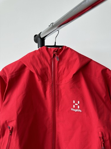 Haglofs Roc GTX Jacket Women Scarlet Red Gore-Tex Outdoor Hiking Women’s Size L - Picture 10 of 24