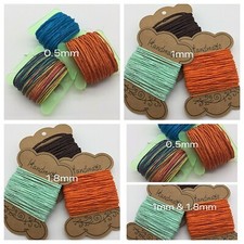 1mm Hemp Cord String Polished Macrame Bracelet Trim Jewelry 25ft  50ft Card