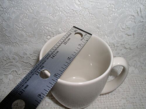 Taza de café de arenisca Corelle marfil excelente - Imagen 3 de 4