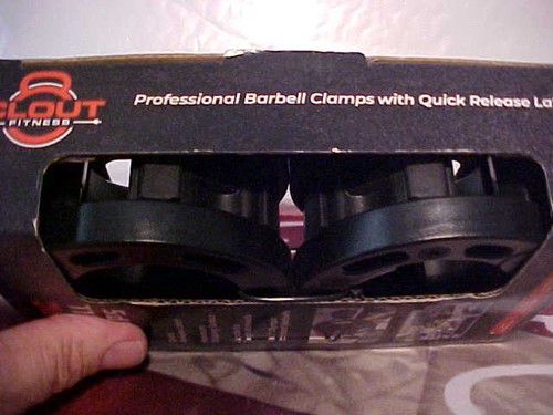 Set of 2 Clout Olympic Barbell Clamps NEW Weightlifting - Picture 5 of 7