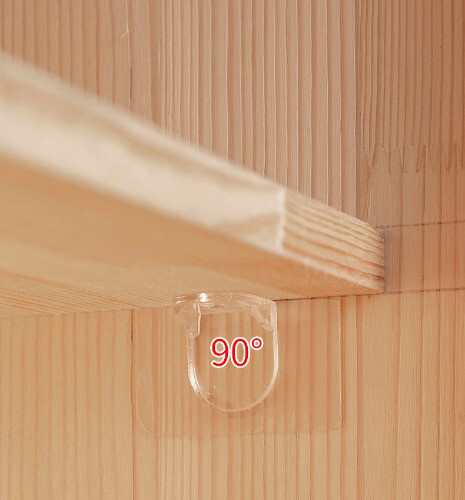 Shelf Support Adhesive Pegs Self Adhesive Closet Cabinet Shelf Support Clip Wall - Picture 4 of 32