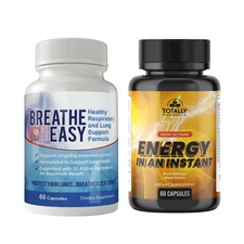 Lung Cleanse Detox Respiratory System and Energy Boost Brain Health Supplements